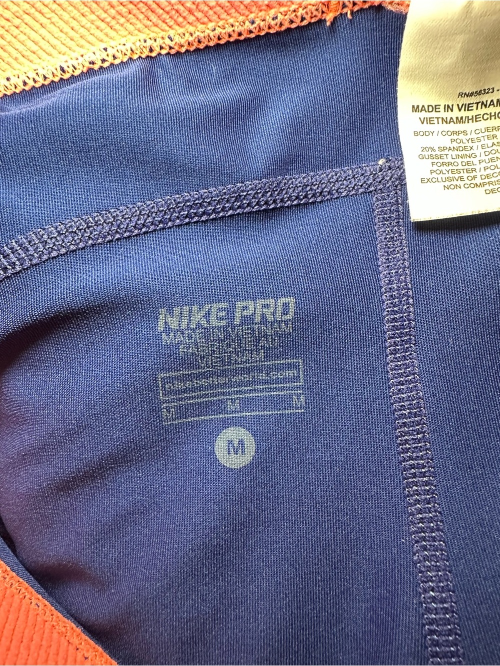Women’s Nike Pro Navy Athletic Shorts - Picture 6 of 6
